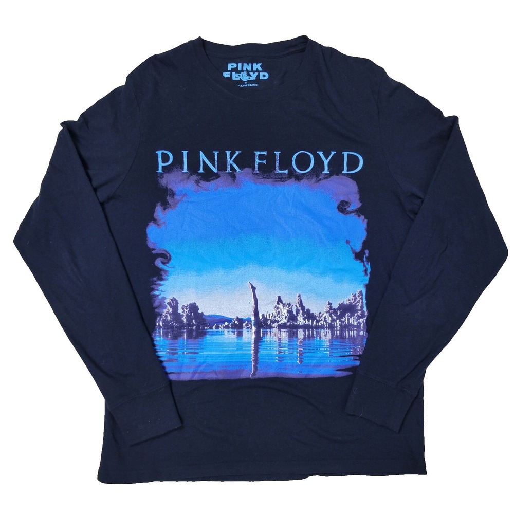 Vintage Lucky Brand Pink Floyd Wish You Were Here Mens Medium Black Long Sleeve